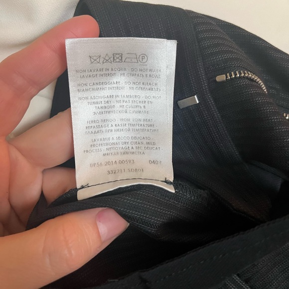 Stella McCartney pinstripe tailored pants trousers 100% wool - Picture 4 of 6